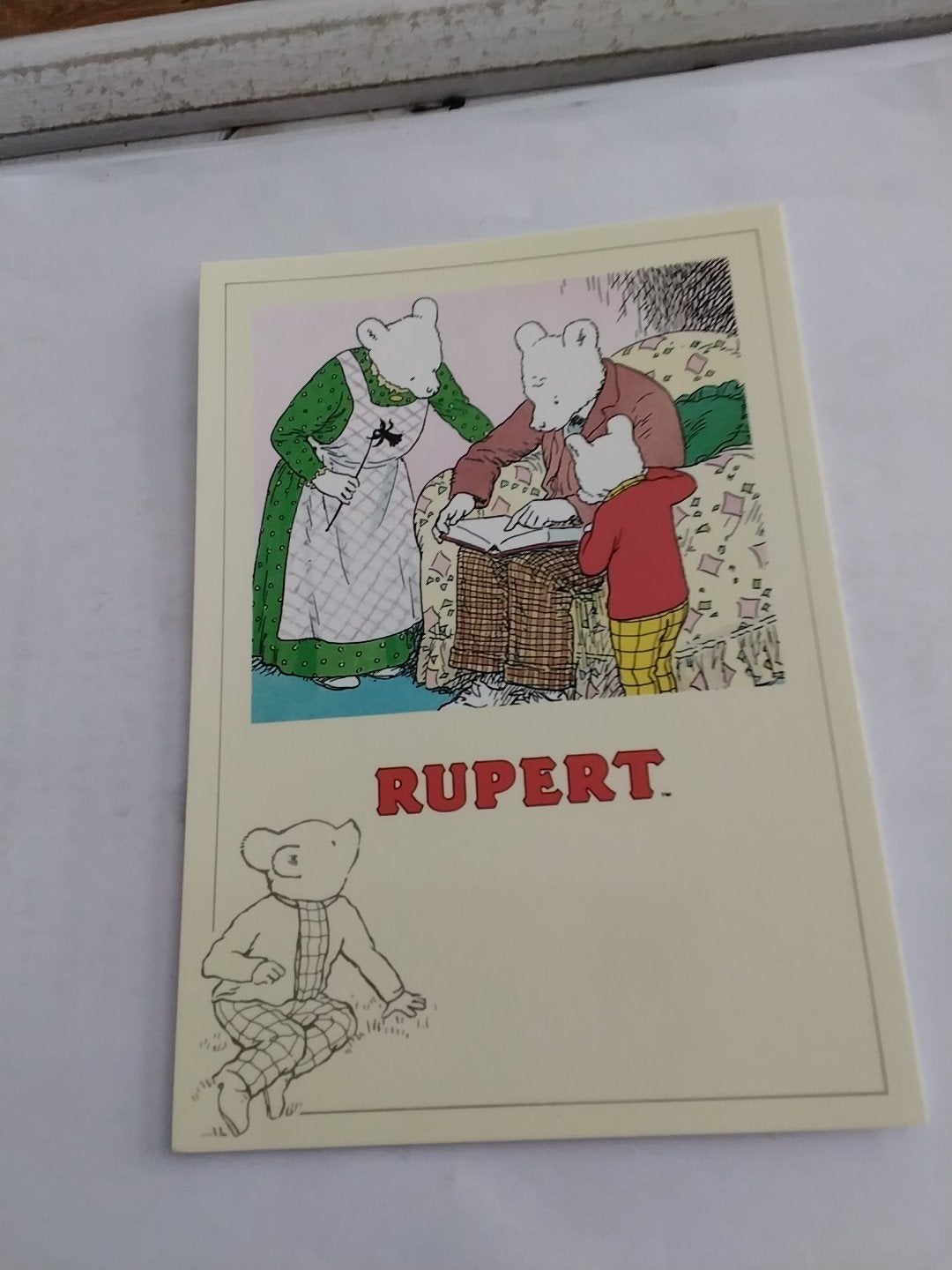 Vintage Rupert de Beer kaart - Alfred Edmeades Bestall, Verzamelen, Ansichtkaarten | Themakaarten, Ophalen of Verzenden