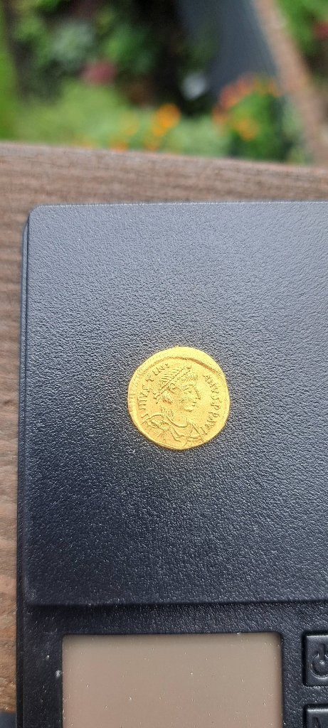 Gouden tremisis, bodemvondst, Postzegels en Munten, Munten | Nederland, Vóór koninkrijk, Losse munt, Goud, Overige waardes