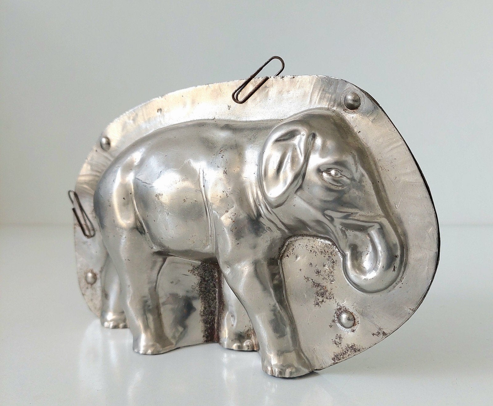 Oude Chocoladevorm Olifant Chocolade Vorm Chocolate Mold, Antiek en Kunst, Verzenden