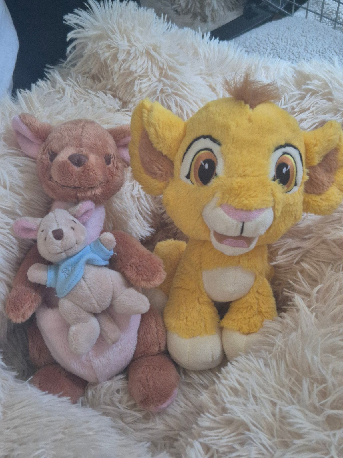Disney Store en Disneyland Parijs knuffel set Simba en Kanga, Ophalen of Verzenden, Winnie de Poeh of vrienden, Zo goed als nieuw