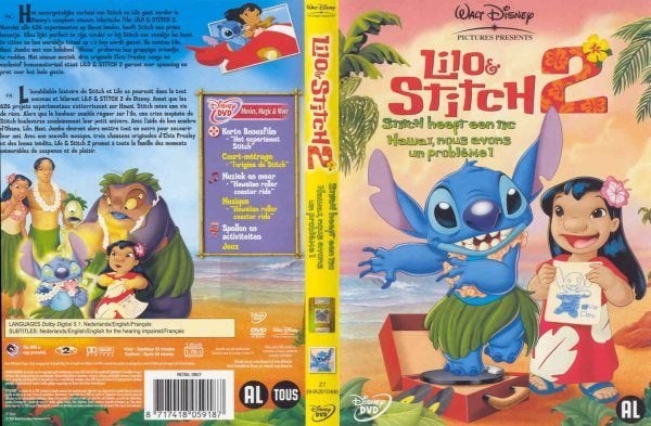 Lilo en Stitch 2 DVD, Cd's en Dvd's, Europees, Tekenfilm, Verzenden, Alle leeftijden
