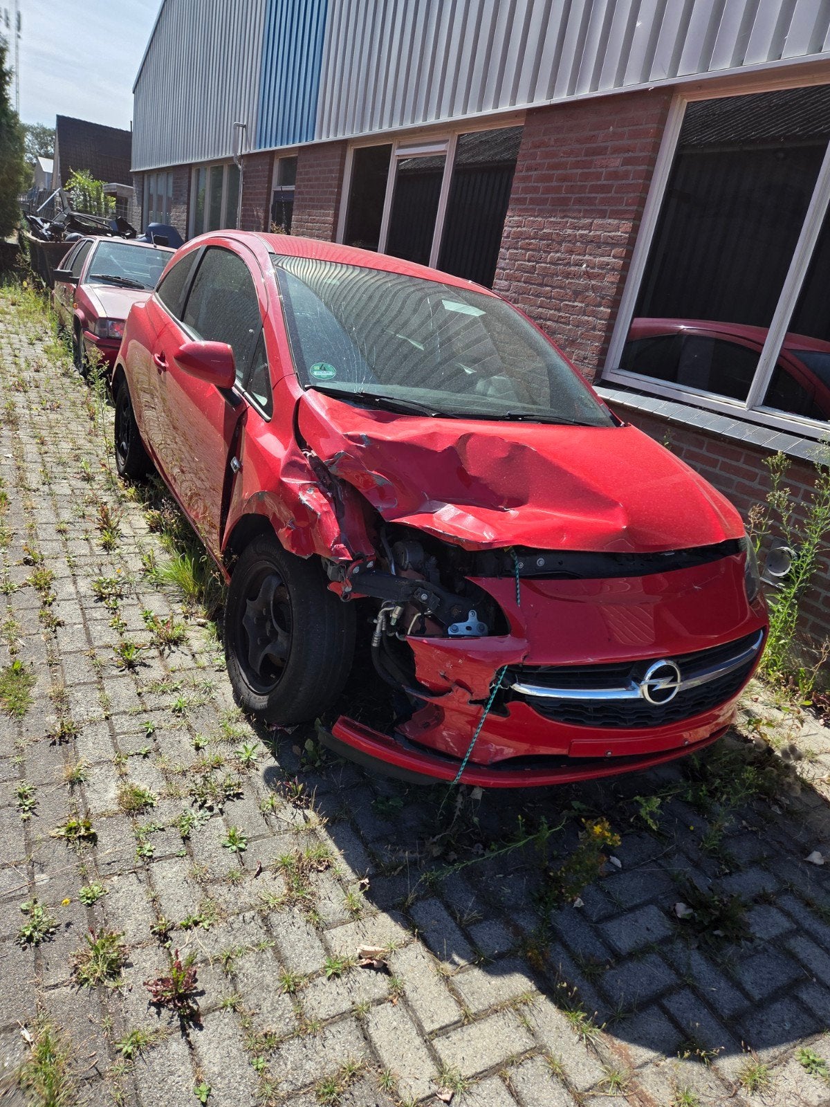 Opel Corsa E 2015 met Schade, Auto's, Stof, Zwart, Handgeschakeld, Particulier