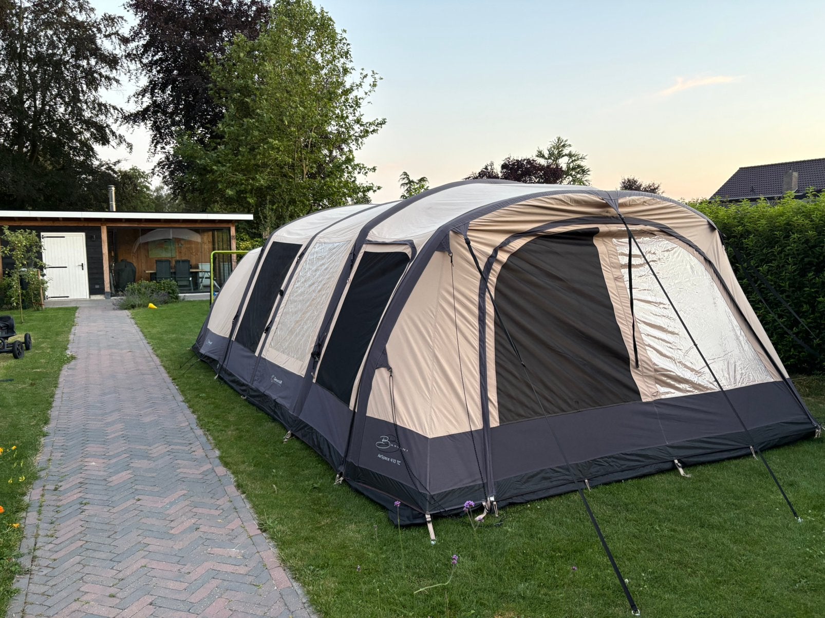 Bardani Airspace 410 TC – luxe gezinstent, Caravans en Kamperen, Tenten, Ophalen, Zo goed als nieuw