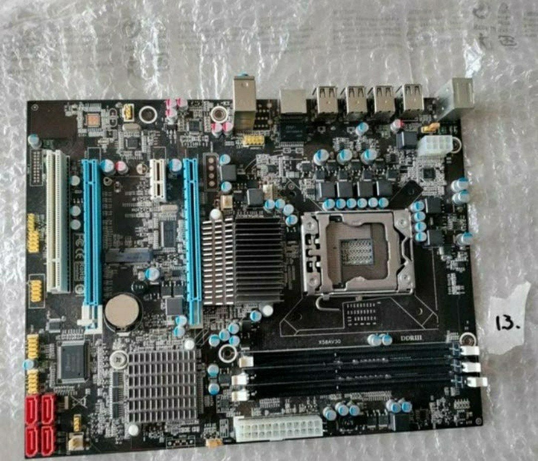 Moederbord,ASUS,X58AV30,computer,PC,13, Computers en Software, Moederborden, Zo goed als nieuw, Ophalen of Verzenden