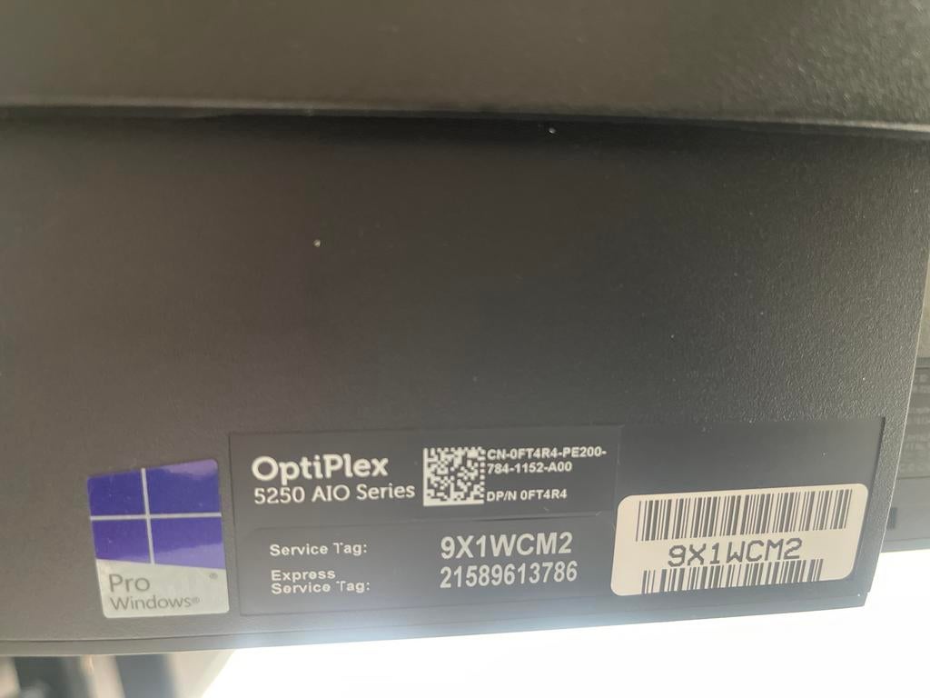 Dell OptiPlex 5250 AIO Series All-in-One PC, Computers en Software, Ophalen, Zo goed als nieuw