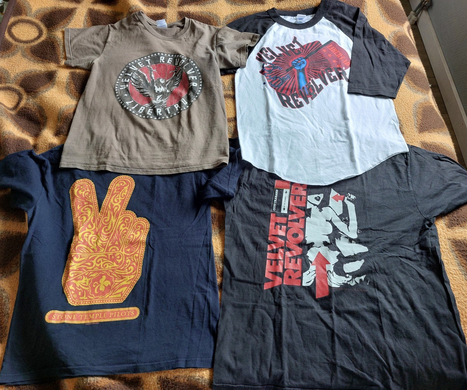 Vintage Velvet Revolver en Stone temple pilots shirtsots shi, Ophalen, Gebruikt, Kleding