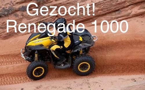 Gezocht: Can-Am Renegade 1000 - Alle aanbiedingen welkom!, Ophalen, Gebruikt
