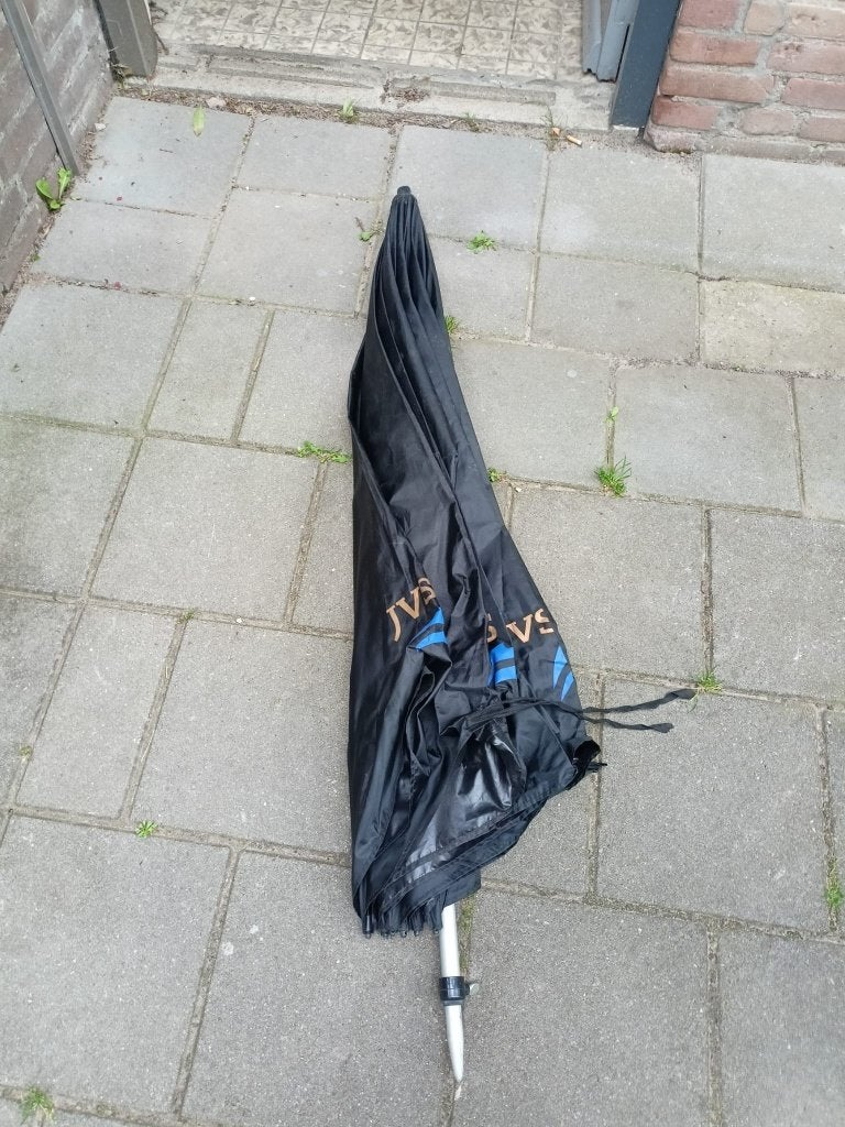 Visparaplu, vis parasol, Ophalen, Gebruikt