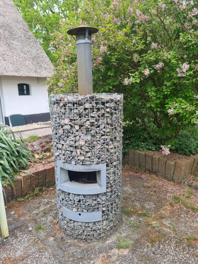 Gabion buitenhaard / tuinhaard, Ophalen, Gebruikt