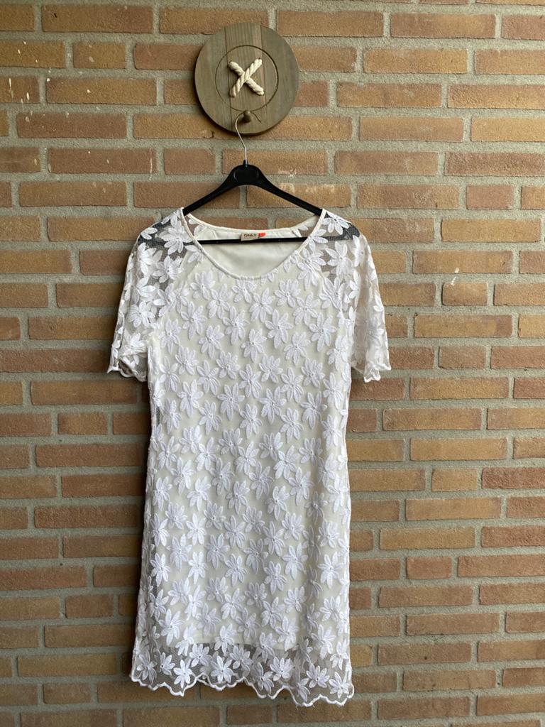 Only ibiza style jurk, Wit, Maat 42/44 (L), Ophalen of Verzenden, Zo goed als nieuw