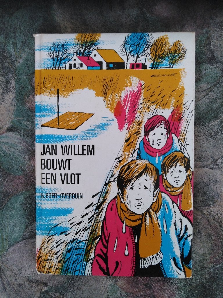 Boek - Jan Willem bouwt een vlot - G.Boer-Overduin, Ophalen, Gelezen, G.Boer-Overduin, Fictie