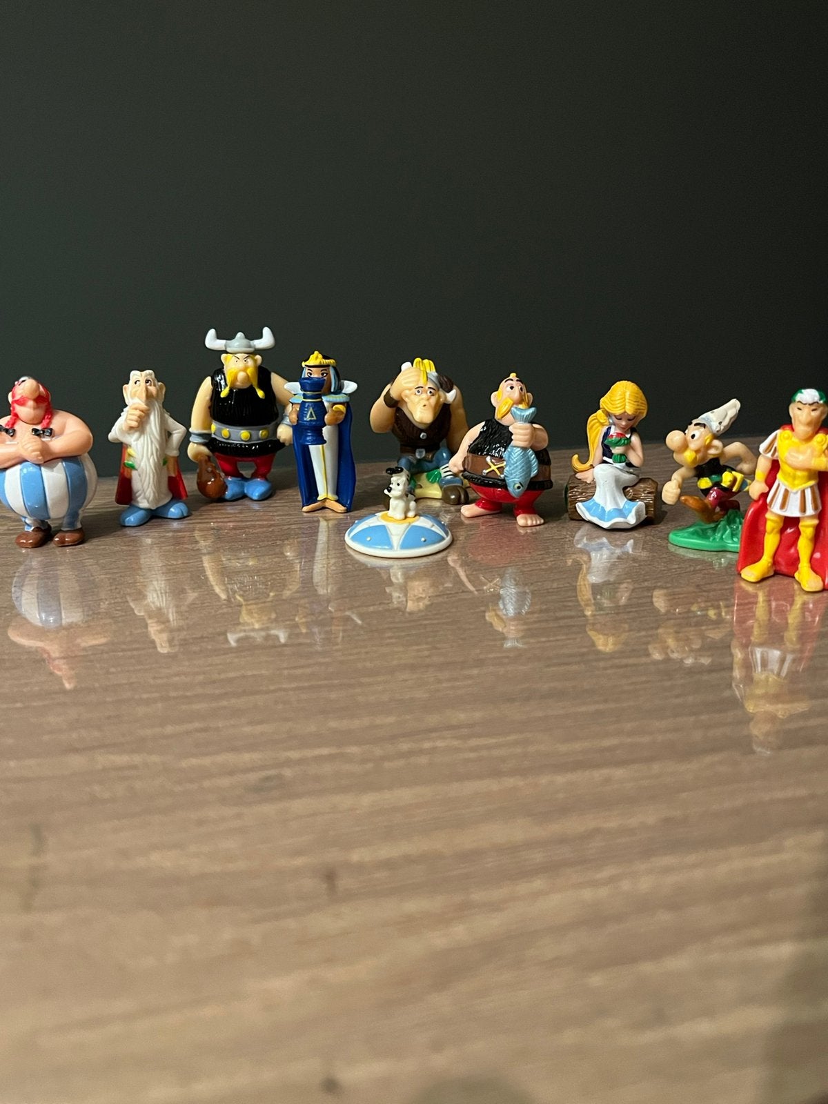Gaaf setje Asterix en Obelix poppetjes, Verzamelen, Ophalen of Verzenden, Asterix en Obelix, Zo goed als nieuw, Beeldje of Figuurtje