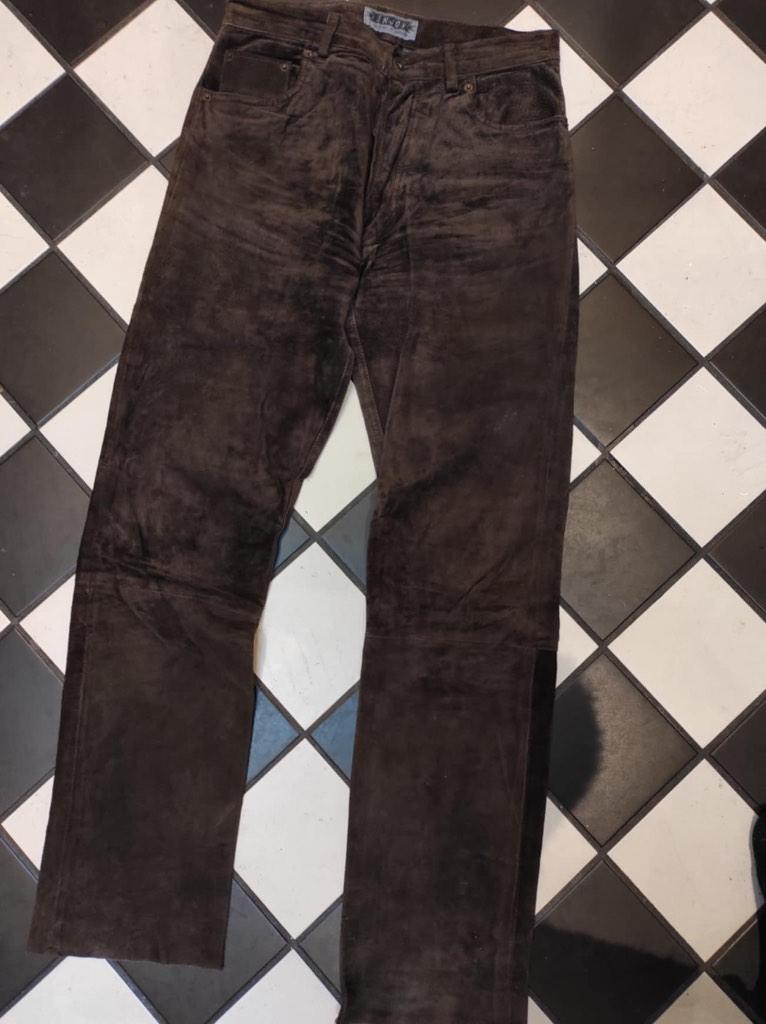 Bruine suède motorbroek maat 31, Motoren, Kleding | Motorkleding, Broek | leer, Heren, Tweedehands, Ophalen of Verzenden