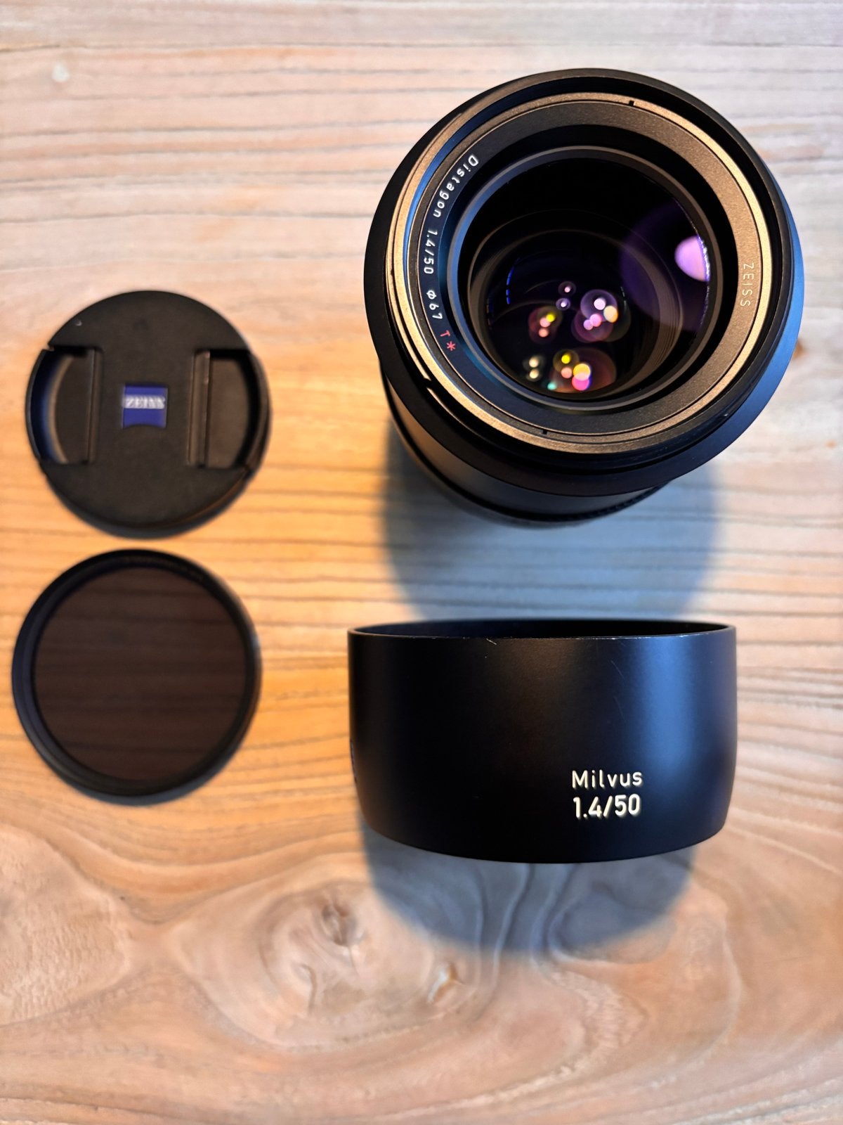 Carl Zeiss Milvus 50mm f/1.4 objectief voor Canon ef, Ophalen of Verzenden, Handmatige focus, Overige vattingen, Zo goed als nieuw