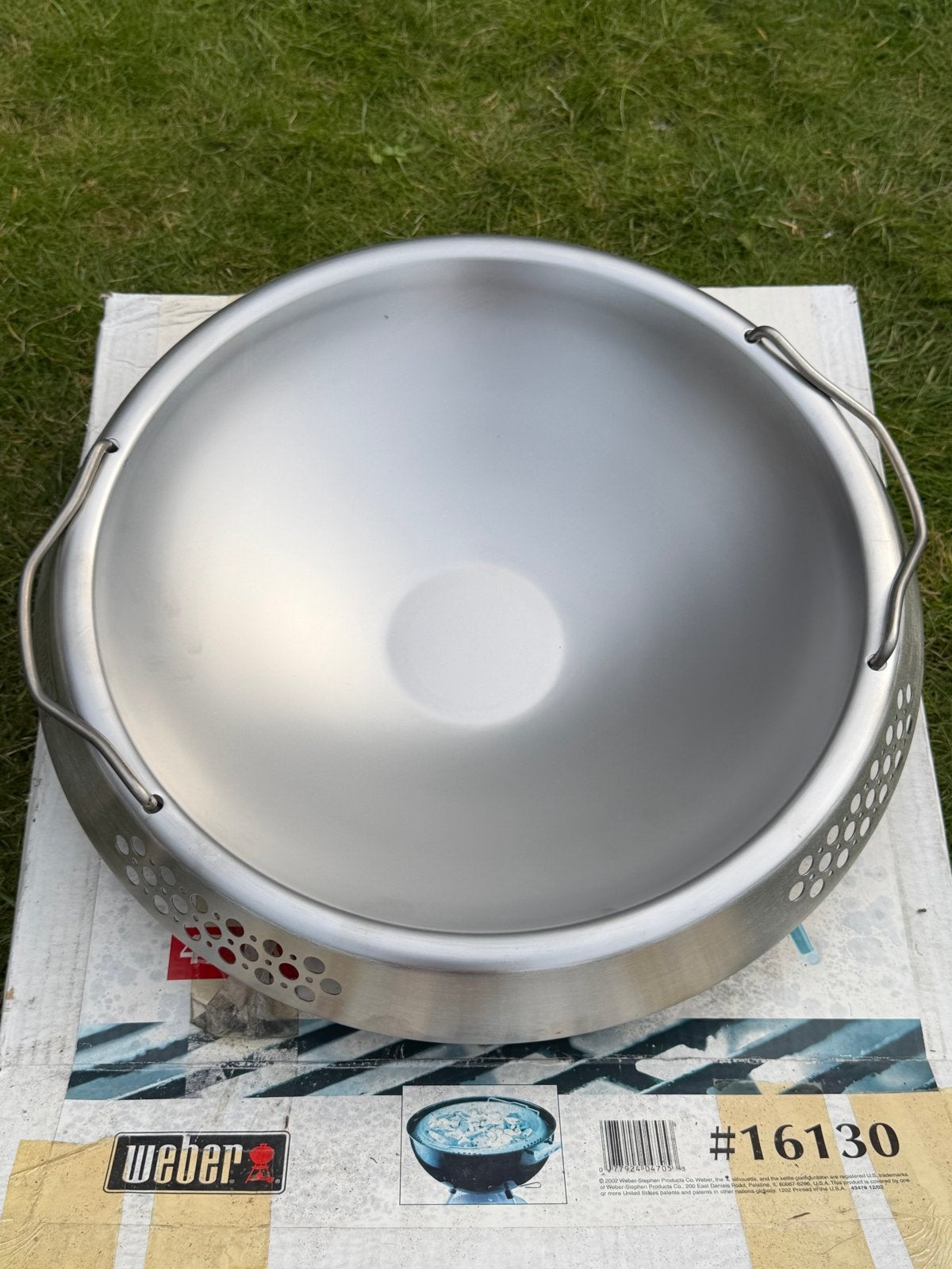 Weber Wokpan voor BBQ 47cm - Zo goed als nieuw, Ophalen, Zo goed als nieuw