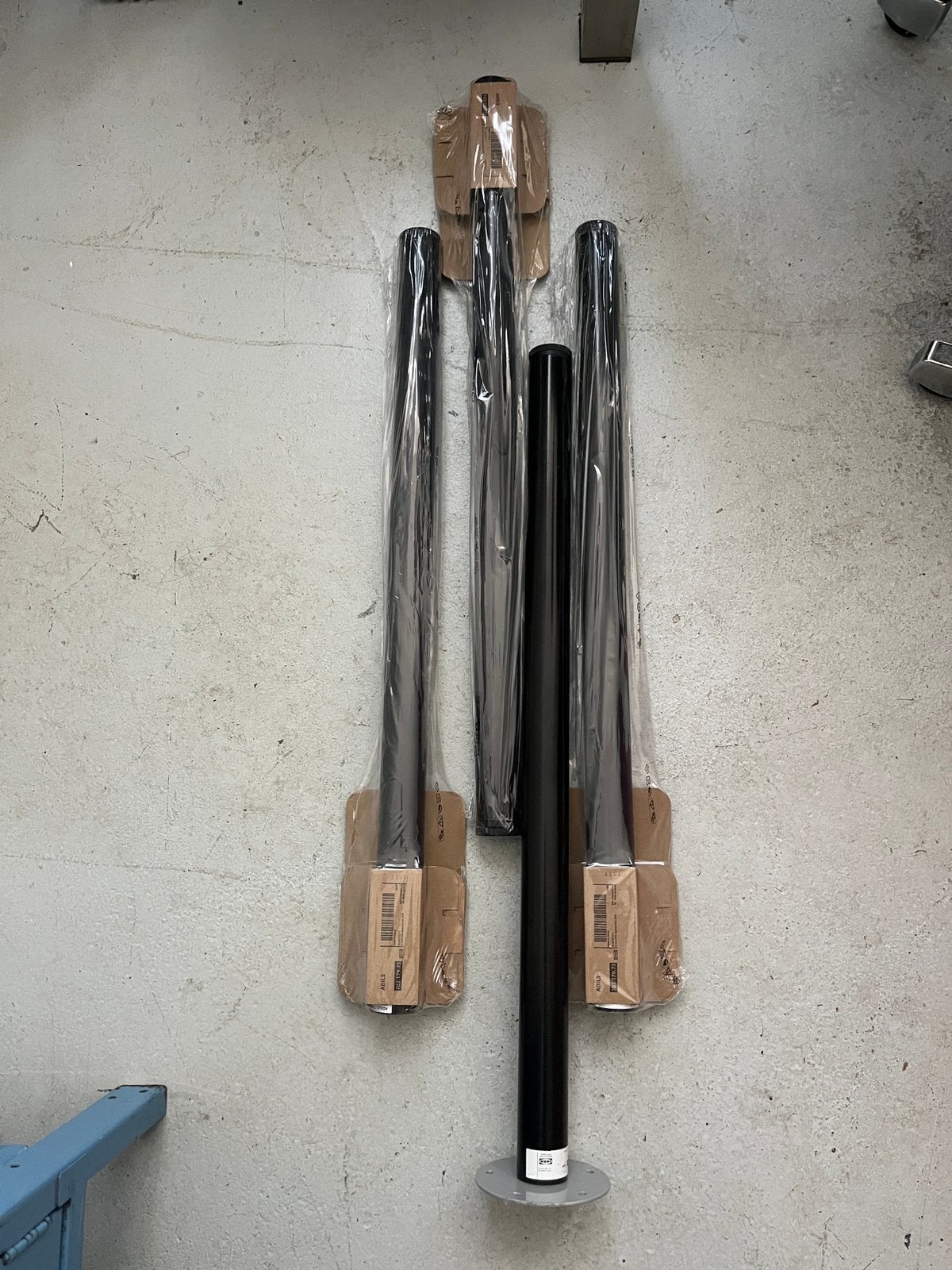 4x Ikea Adils poten, Ophalen, Zo goed als nieuw, Rond, 50 tot 100 cm