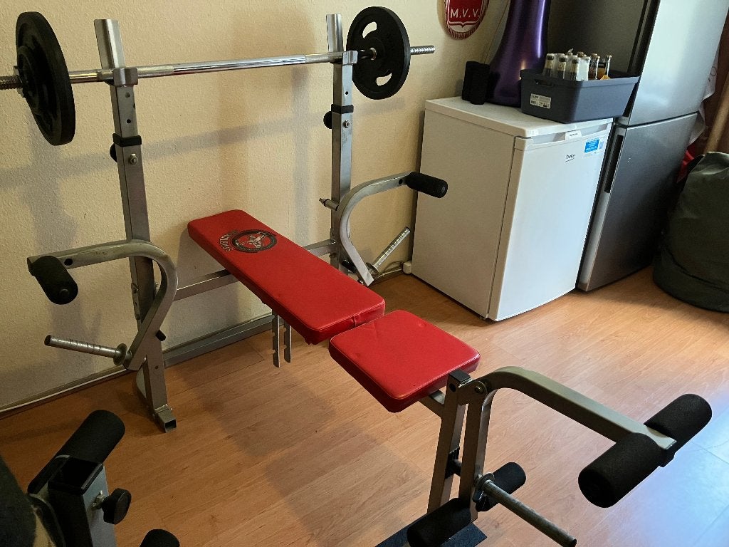Spartacus halterbank, Ophalen, Gebruikt, Armen, Fitnessbank