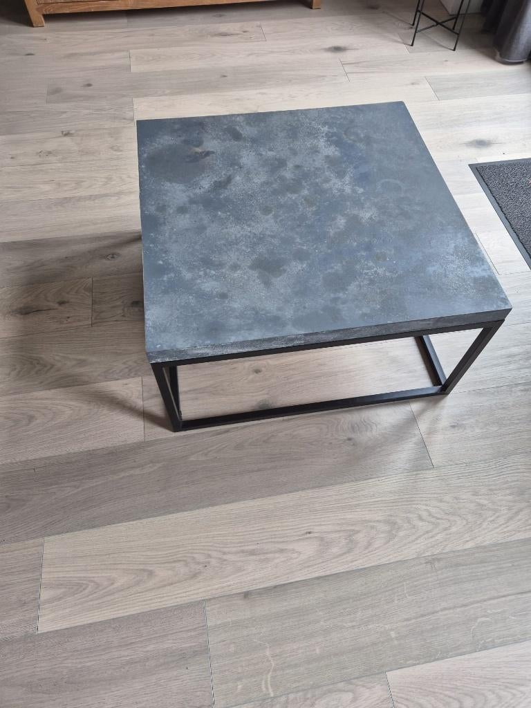 Salontafel Betonlook, Ophalen, Gebruikt, 50 tot 100 cm, Vierkant
