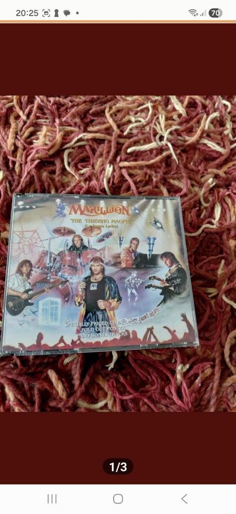 Marillion _ the thieving magpie 2CD Live, Ophalen of Verzenden, Gebruikt, Progressive
