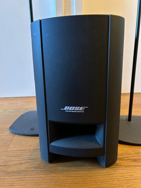 2 Bose speakers op standaard met subwoofer, Ophalen, Gebruikt, Complete surroundset, Bose