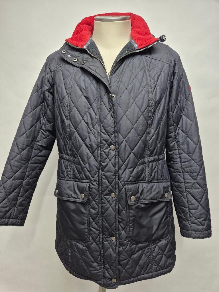 Barbour dames jas 'Kirkby Quilt' maat 42, Kleding | Dames, Jassen | Winter, Barbour, Blauw, Maat 42/44 (L), Ophalen of Verzenden