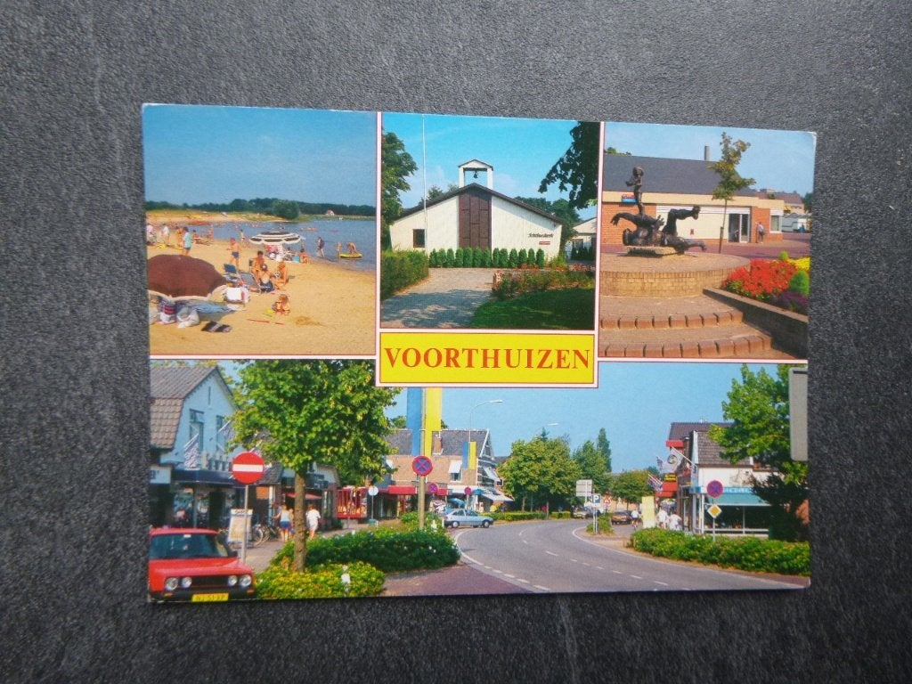 Voorthuizen, kerk/post, Verzenden, 1980 tot heden, Gelopen, Noord-Brabant