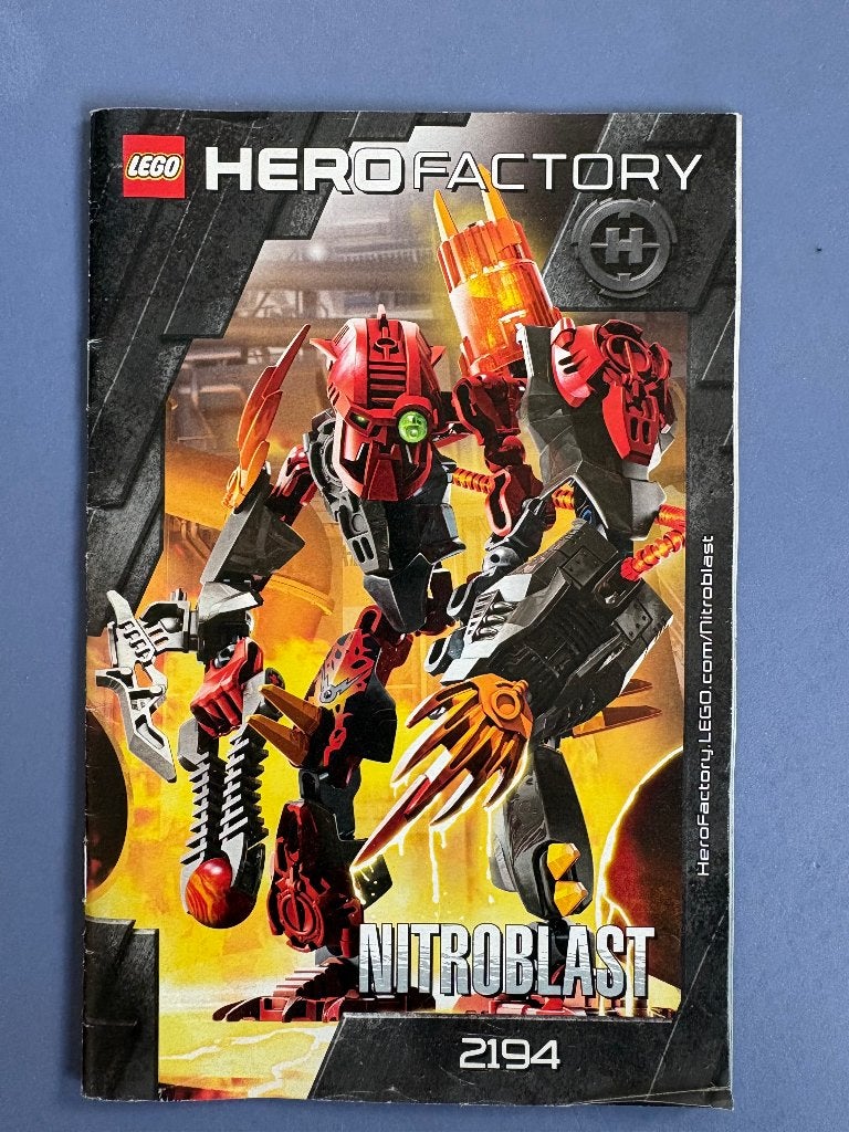 LEGO Hero Factory 2194 – Nitroblast, Gebruikt, Overige thema's, Lego, Ophalen of Verzenden