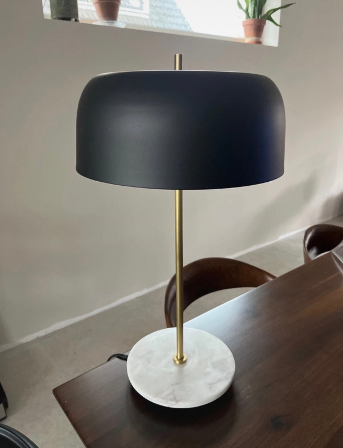 Mushroom tafellamp lifestyle nieuw marmer, Ophalen of Verzenden, Zo goed als nieuw