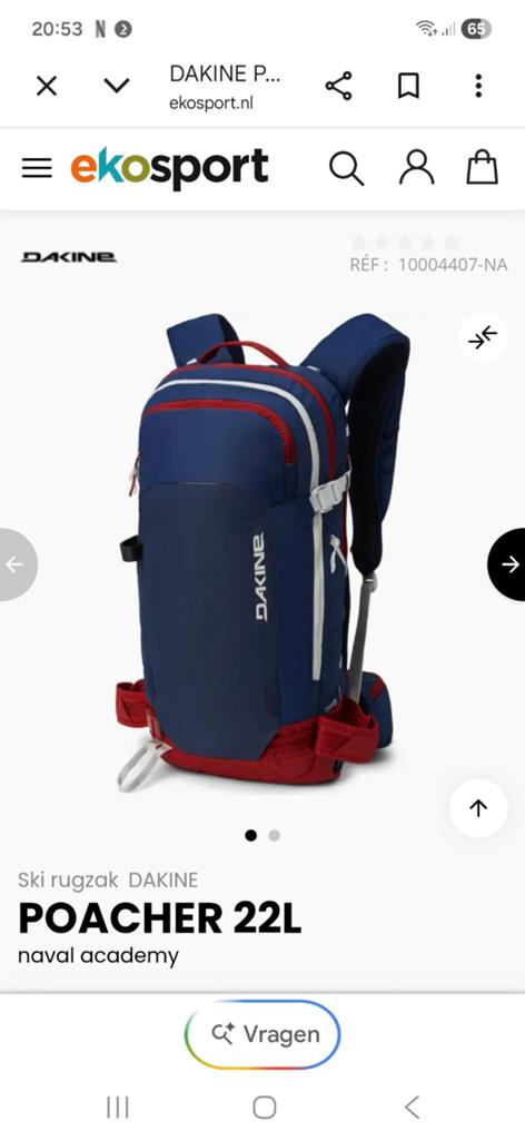 Dakine POACHER 22L Freeride Rugzak - Ski & Snowboard, 25 tot 40 cm, Nieuw, Ophalen of Verzenden, Trekking