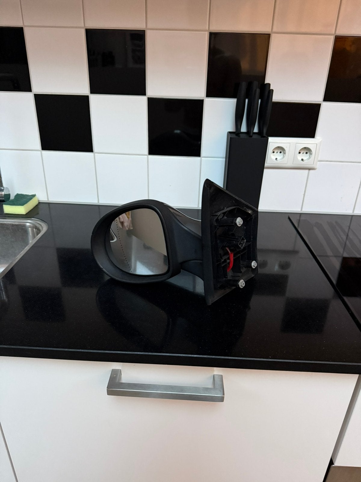 Renault Twingo zijspiegel links grijs, Ophalen of Verzenden, Gebruikt, Renault