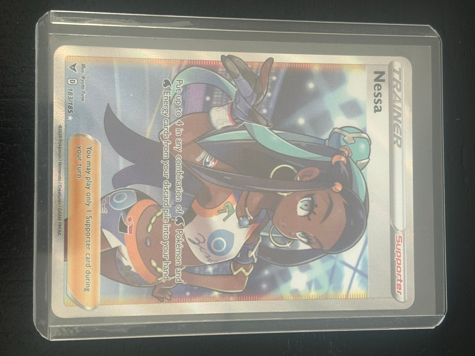 Nessa Trainer Kaart (Full Art) Pokémon Sword & Shield, Hobby en Vrije tijd, Verzamelkaartspellen | Pokémon, Ophalen, Zo goed als nieuw