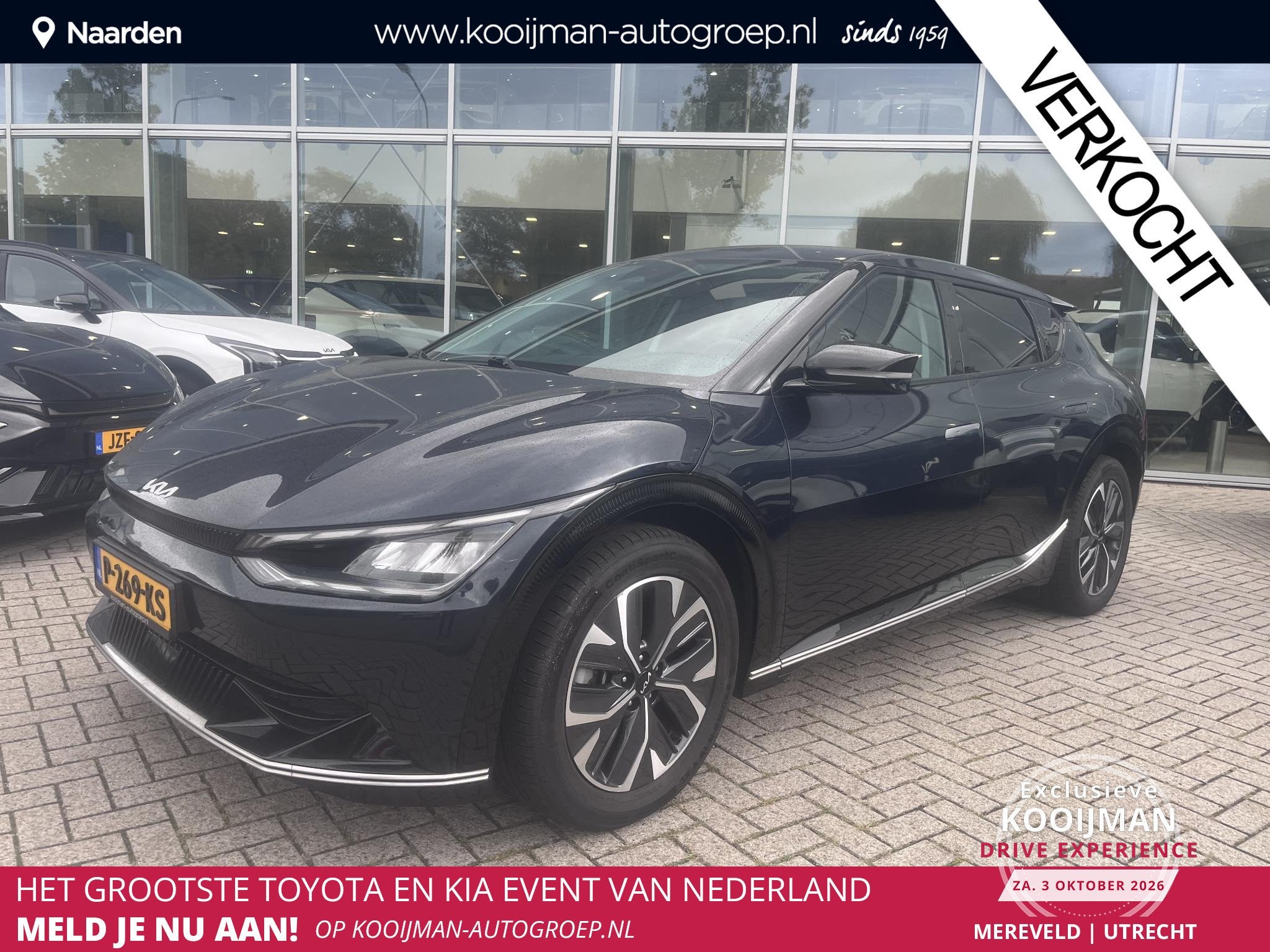 Kia EV6 Plus 77.4 kWh Nav|Lmv|stoel en stuur verwarming|1e e