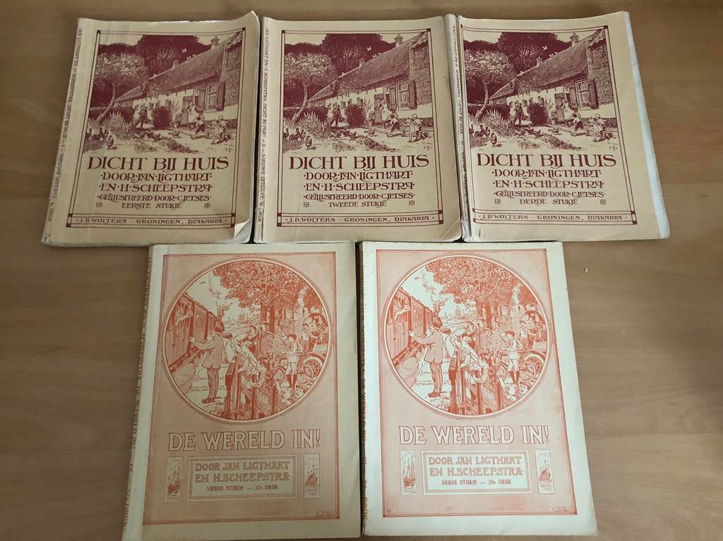 Oude schoolboekjes van vroeger, Antiek en Kunst, Antiek | Boeken en Bijbels, Ophalen of Verzenden