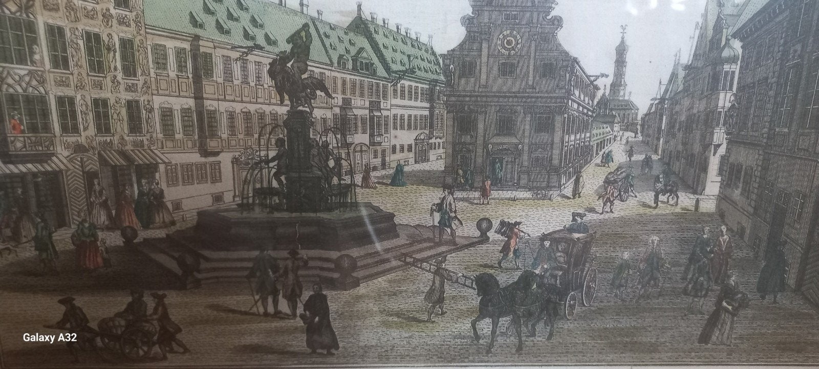 Optica Gravure ingekleurd Augsburg, Ophalen of Verzenden