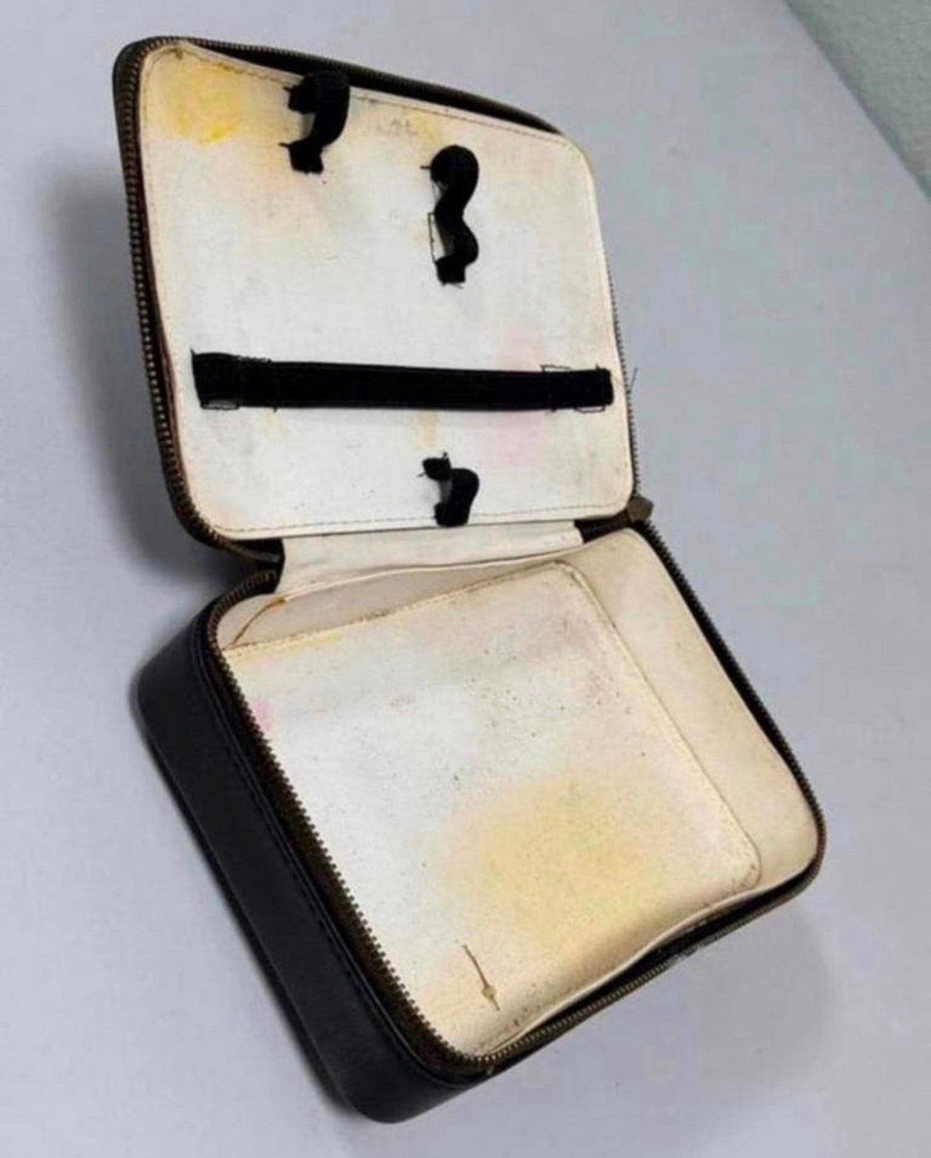 Antiek auto-gereedschaps koffertje leder engels tools-kit, Ophalen of Verzenden