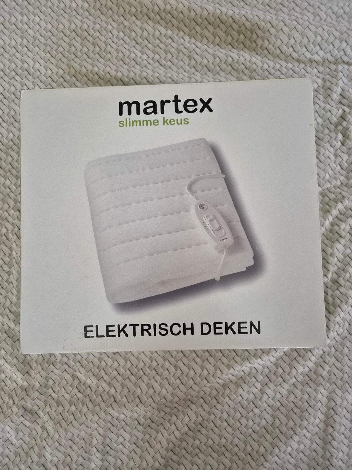 Martex MD133 Elektrische Onderdeken (130 x 75 cm) – Inclusie, Ophalen of Verzenden, Eenpersoons, Wit, Deken of Dekbed