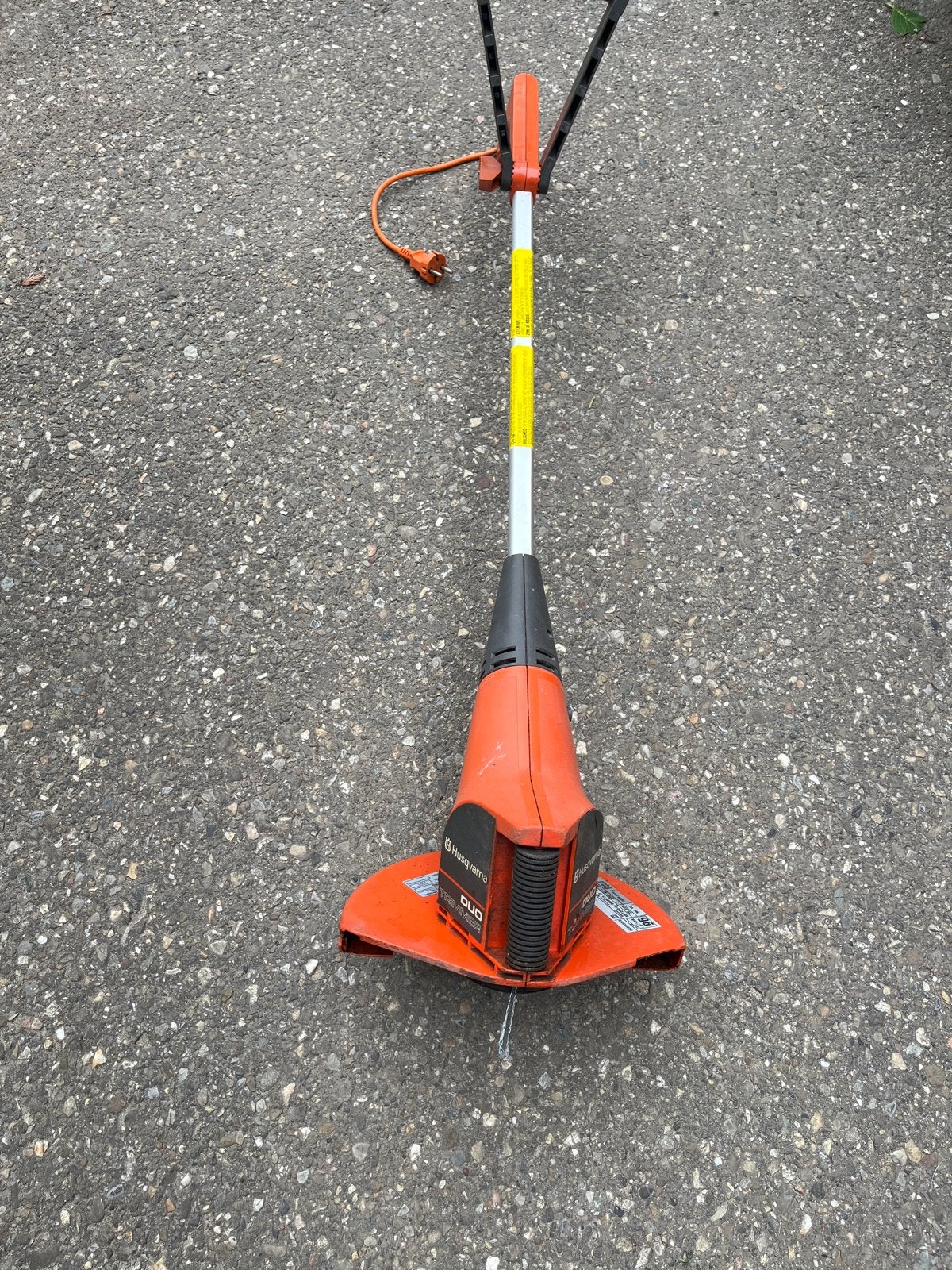 Husqvarna DUO Grastrimmer - Elektrisch, 25 cm maaibreedte, Tuin en Terras, Grastrimmers, Ophalen, Gebruikt, 10 tot 30 cm, Elektrisch