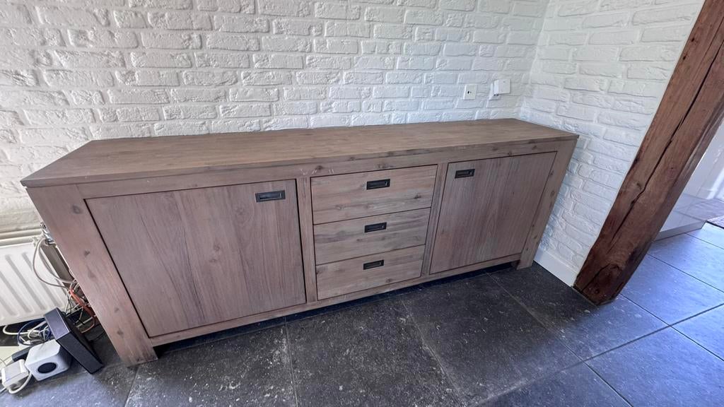 Dressoir mango hout, Huis en Inrichting, Kasten | Dressoirs, Ophalen, Gebruikt, 25 tot 50 cm