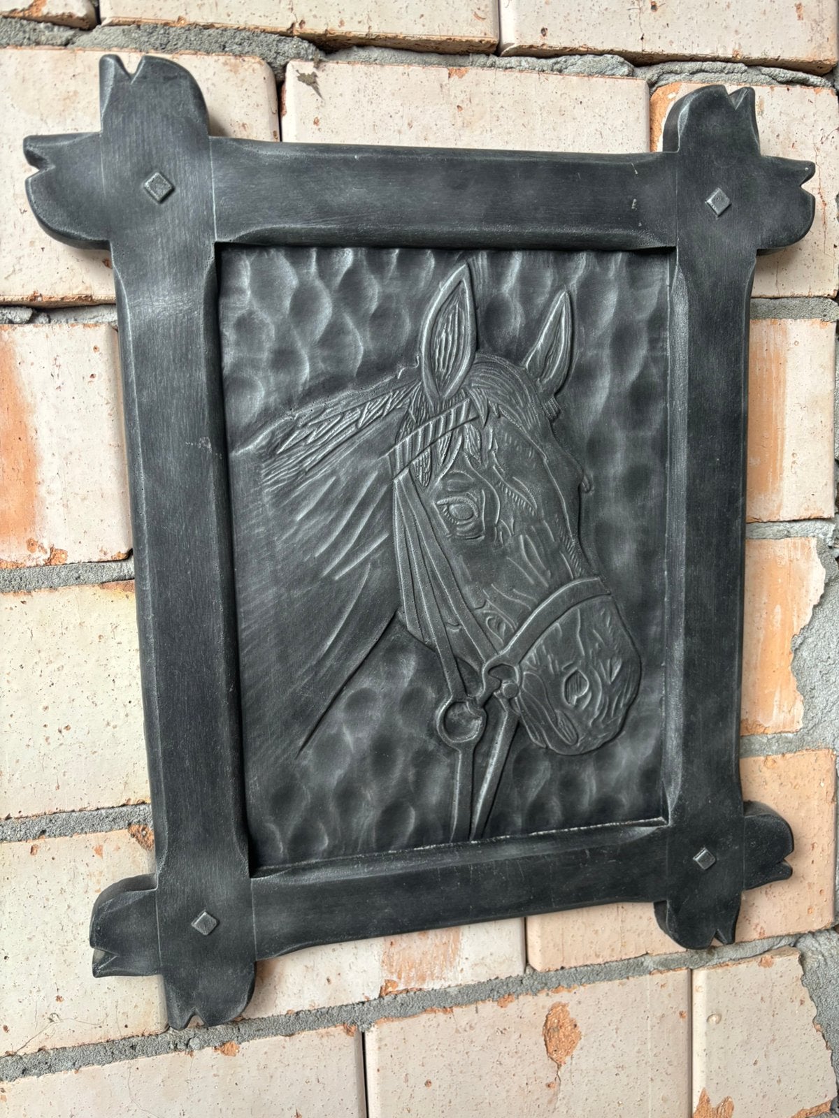 decoratie wanddecoratie paardenhoofd, Tuin en Terras, Ophalen of Verzenden, Zo goed als nieuw, Nvt, Nvt