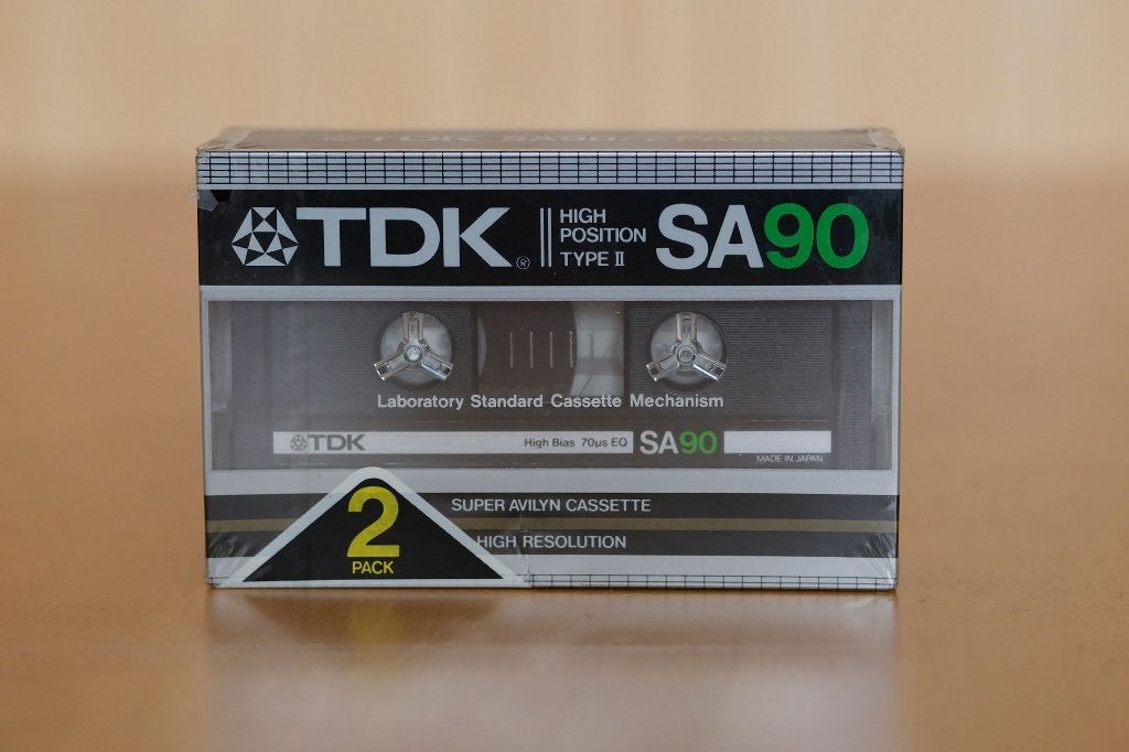 TDK SA 90 1983 nieuw in verpakking - 2 stuks, 2 t/m 25 bandjes, Overige genres, Ophalen of Verzenden, Nieuw in verpakking