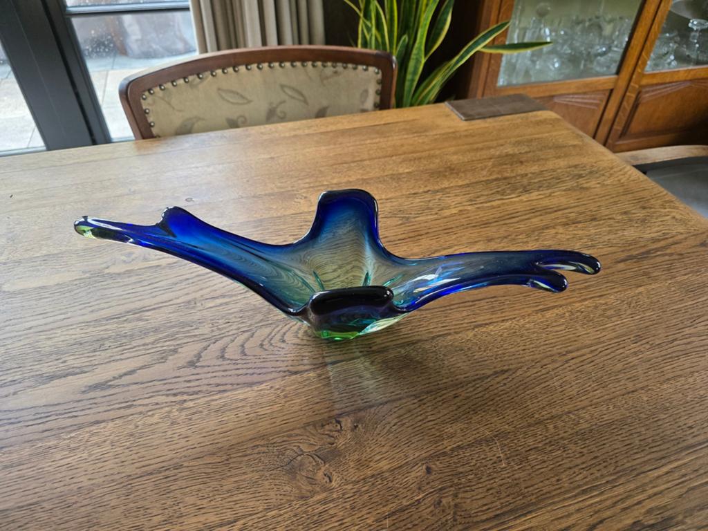 Murano glas. Schaal. 49 x 16cm, Ophalen of Verzenden