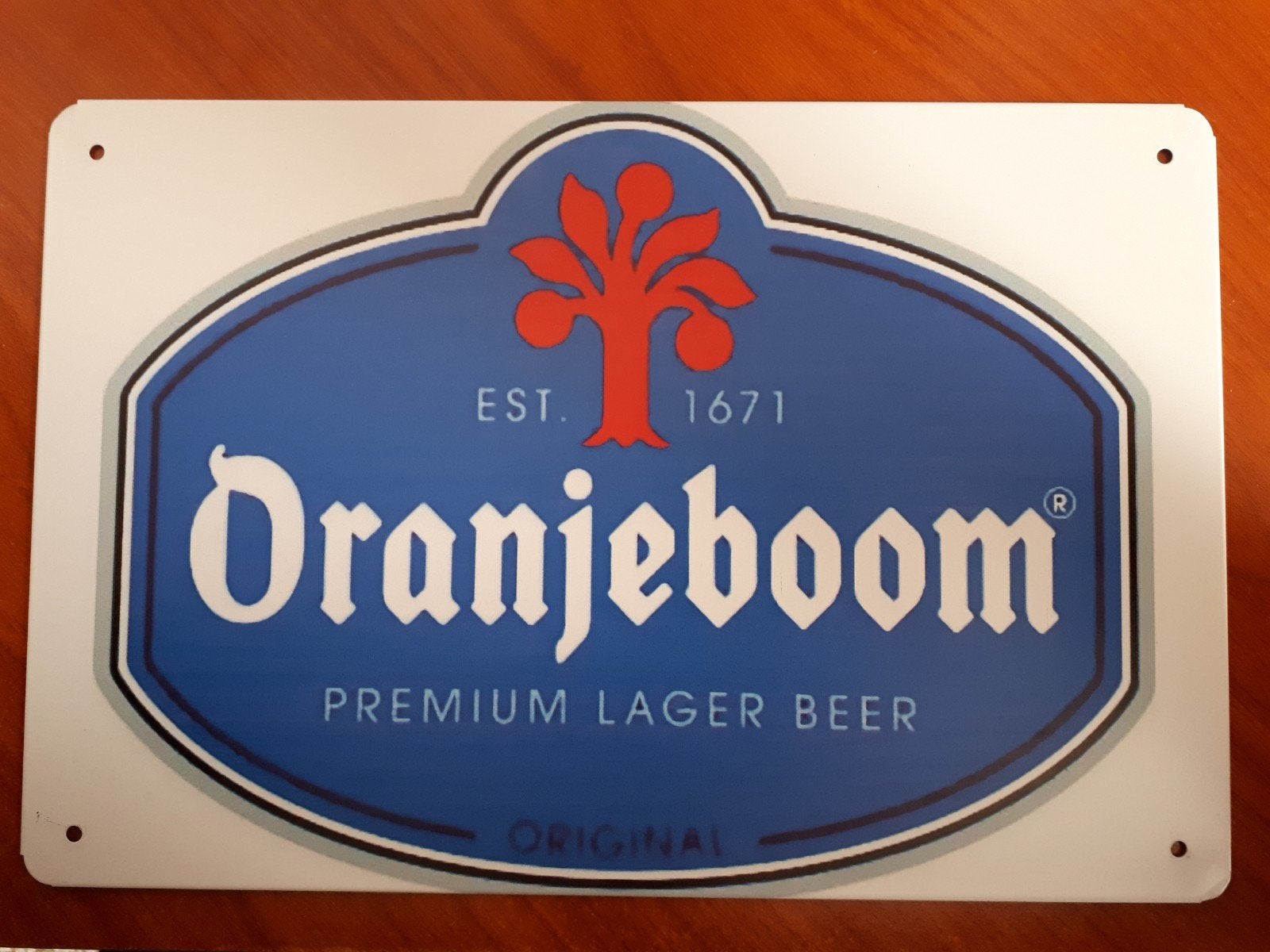Oranjeboom 20x30 cm Metalen Reclamebord, Verzenden, Nieuw, Reclamebord, Plaat of Schild