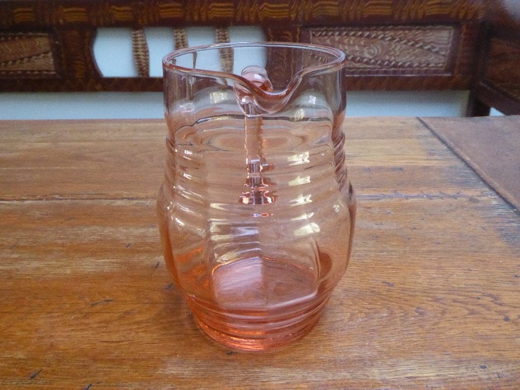 Art deco glazen waterkan, Doyen, Antiek en Kunst, Ophalen of Verzenden