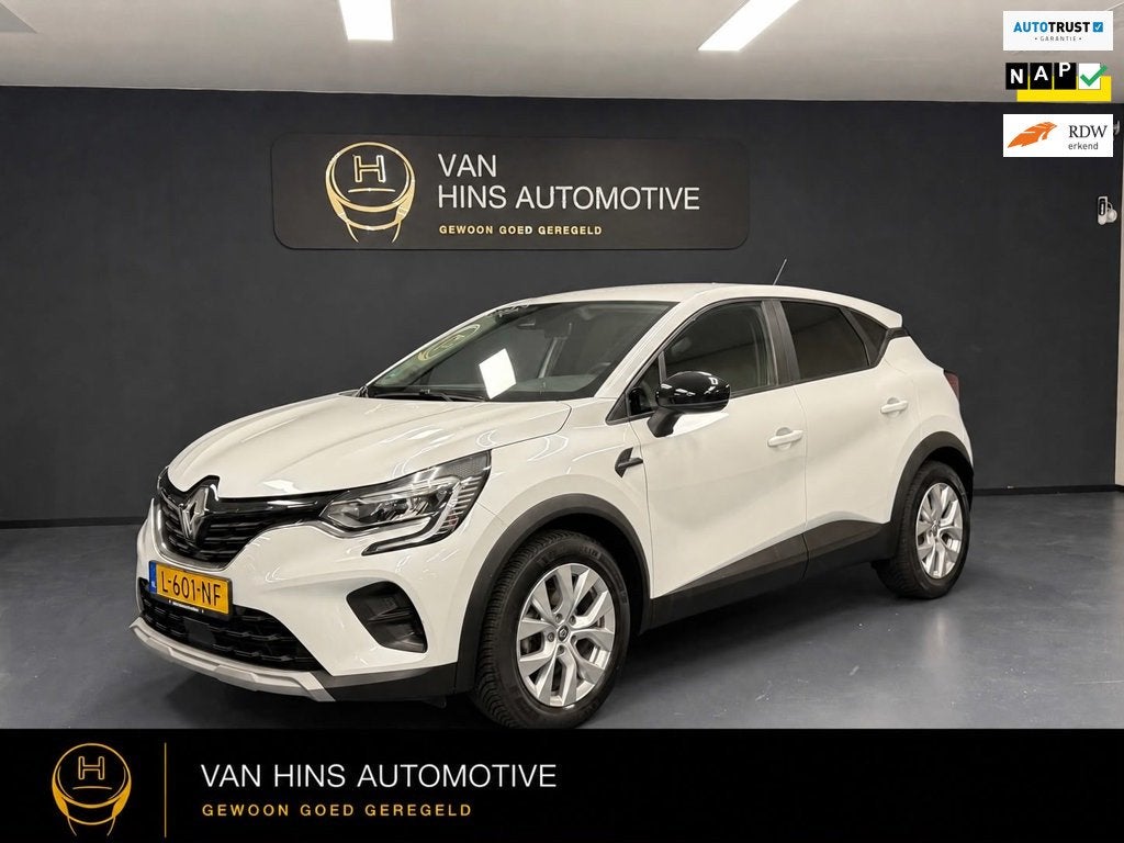Renault Captur 1.0 TCe 90 Business Zen | Navi | Car play | L, Voorwielaandrijving, Stof, Gebruikt, Wit