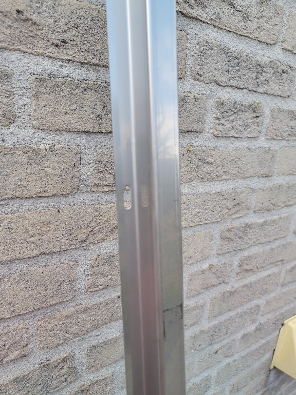 RVS gootprofiel 2m - 20x20mm goot, 50mm breed, Verzenden, Nieuw
