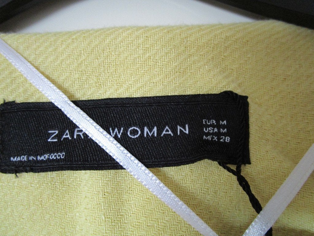 Nr.165: Mooi Colbert Jasje Zomerjas van Zara maat M geel, Kleding | Dames, Maat 38/40 (M), Zara, Geel, Nieuw