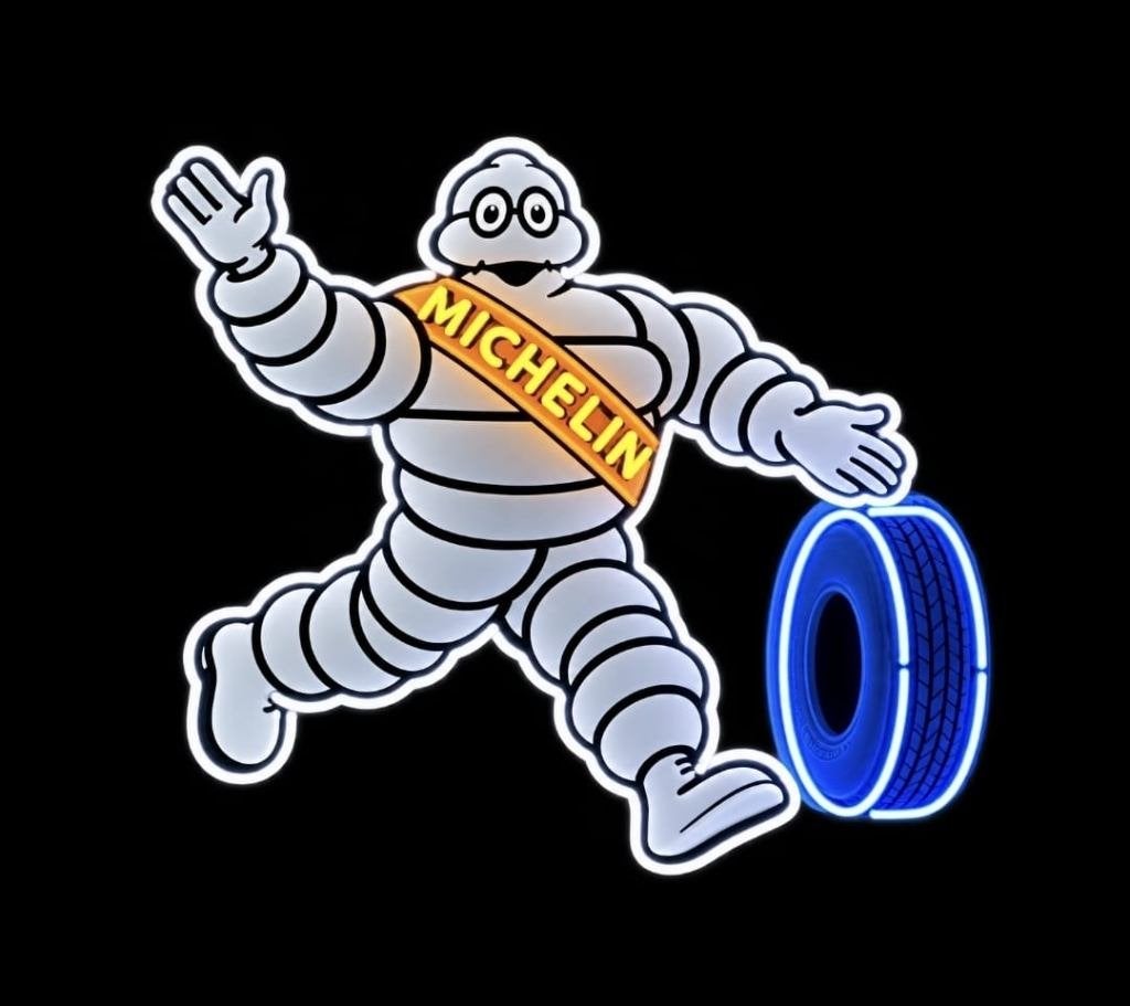 Michelin Bibendum XL neon licht reclame decoratie en andere, Lichtbak of (neon) lamp, Nieuw, Ophalen of Verzenden, Info@americansaleshop.nl