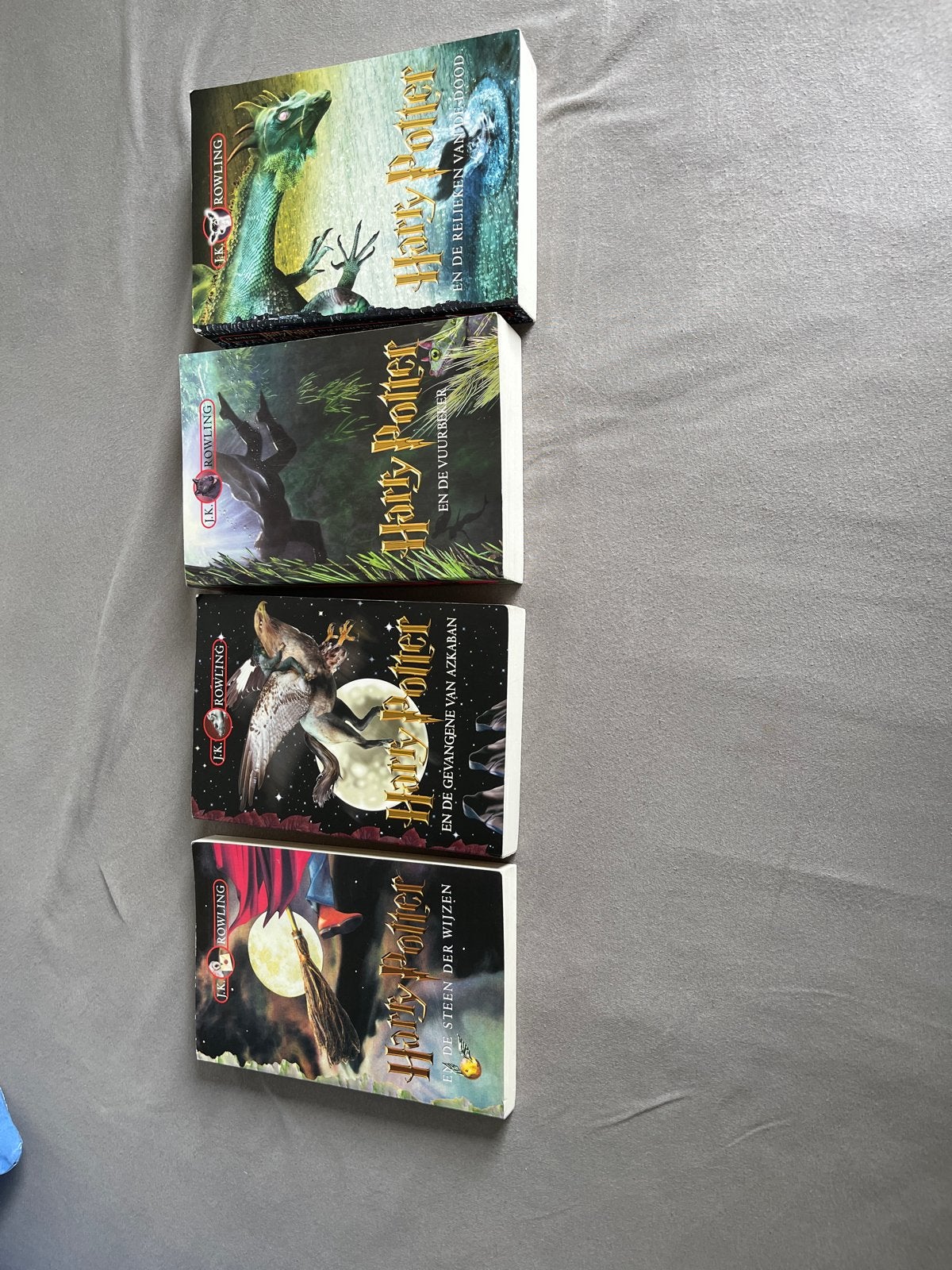 Harry Potter boekenreeks (deel 1, 3, 4, 5), Boeken, Ophalen, Zo goed als nieuw