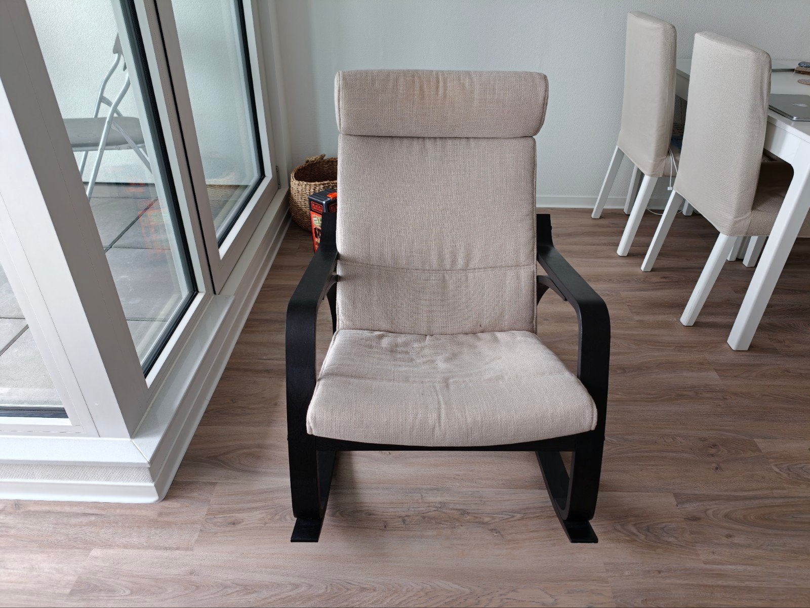 Ikea fauteuil, schommel versie. Gratis op te halen., Ophalen, Zo goed als nieuw, Eén