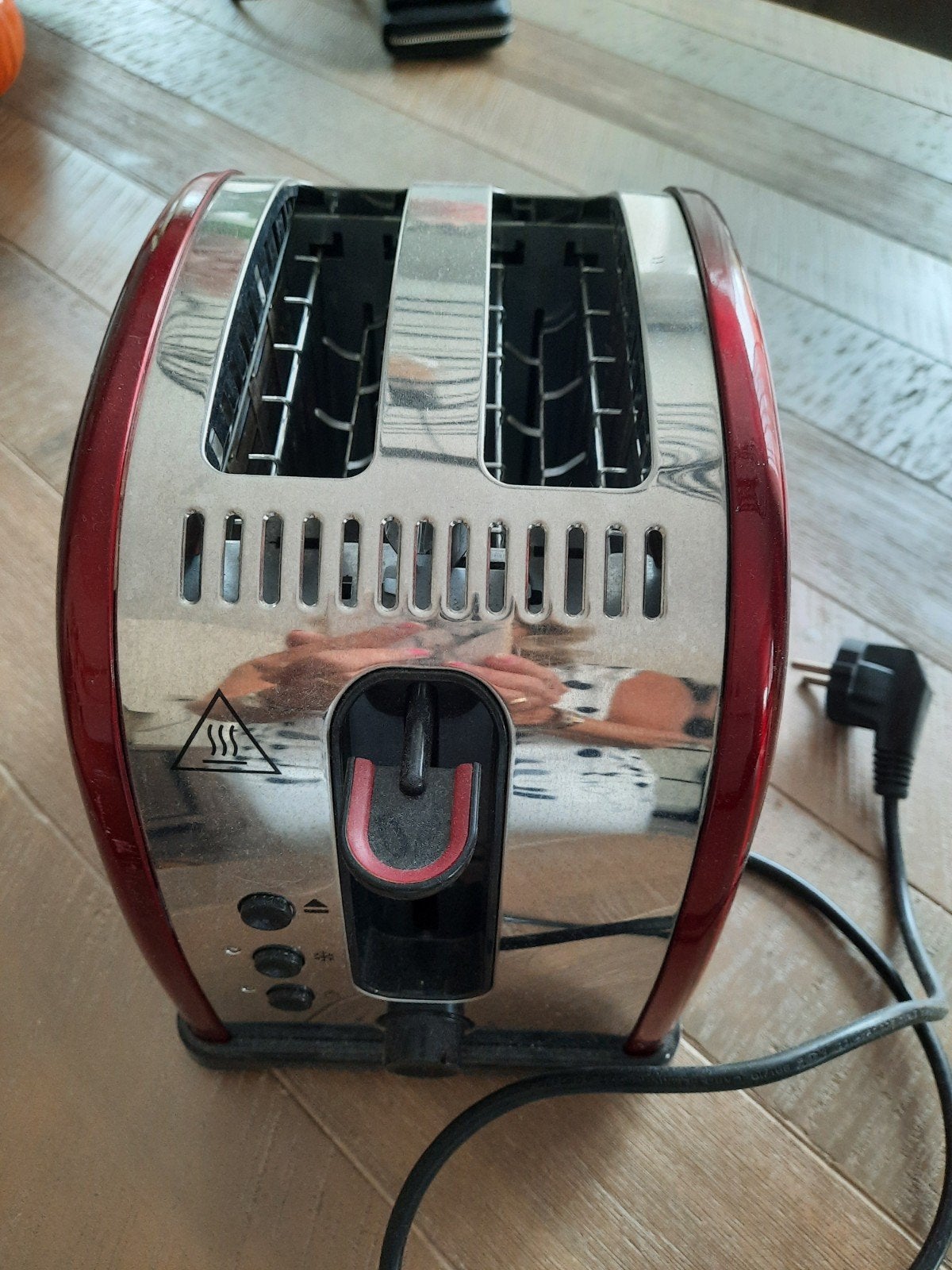 Russen Hob broodrooster - Rood/Chroom, Ophalen of Verzenden, Gebruikt